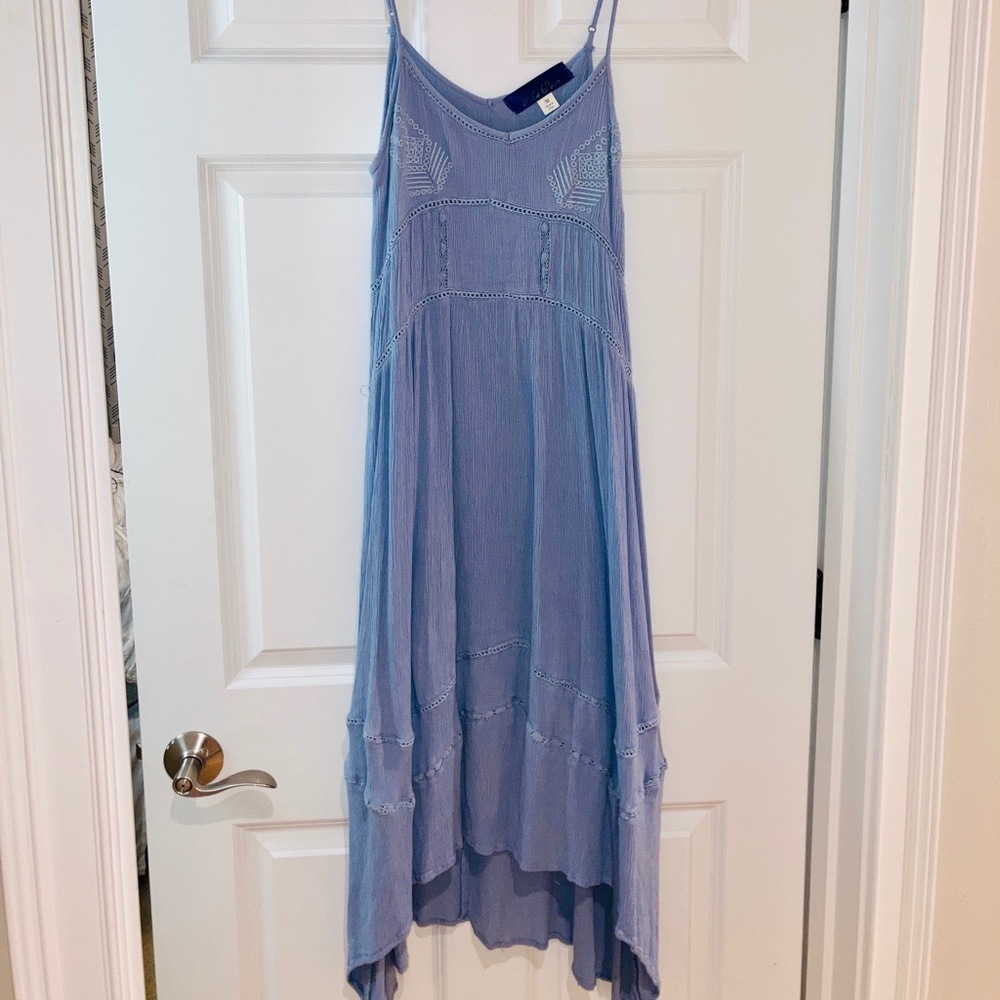 Blue Rain Flowy Dress